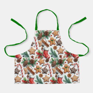 Christmas Cookie Pattern Kids  Apron