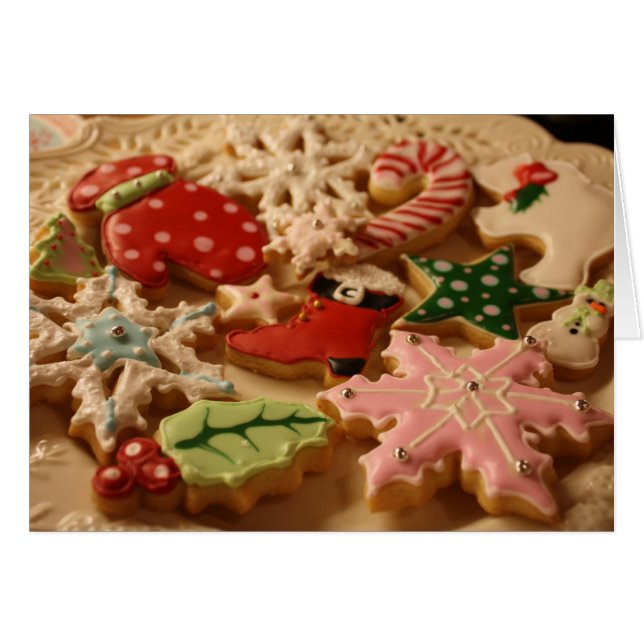 Christmas cookie recipe card (Front Horizontal)