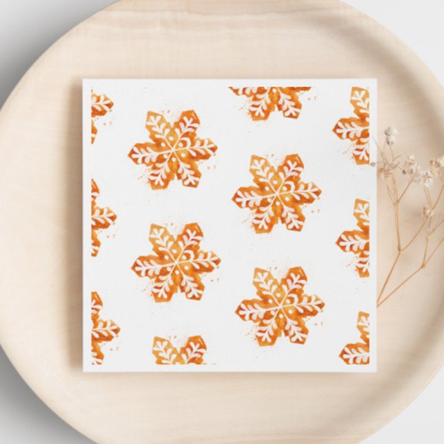 Christmas Cookie Snowflake Gingerbread Napkin (Creator Uploaded)