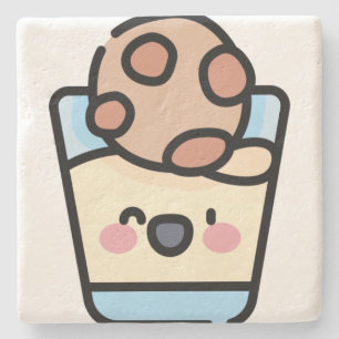 christmas cookie stone coaster