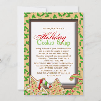 Christmas Cookie Swap Holiday Party Invitation