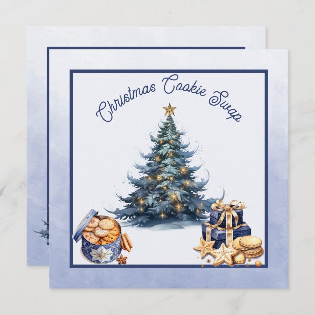 Christmas Cookie Swap  Invitation (Front/Back)
