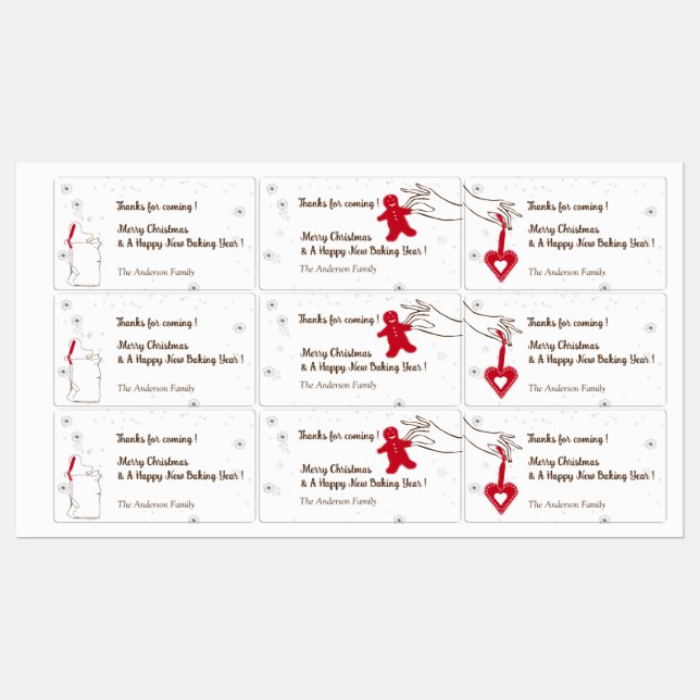 Christmas Cookie Swap Party Thank You (Sheet)