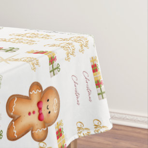 Christmas cookie tablecloth