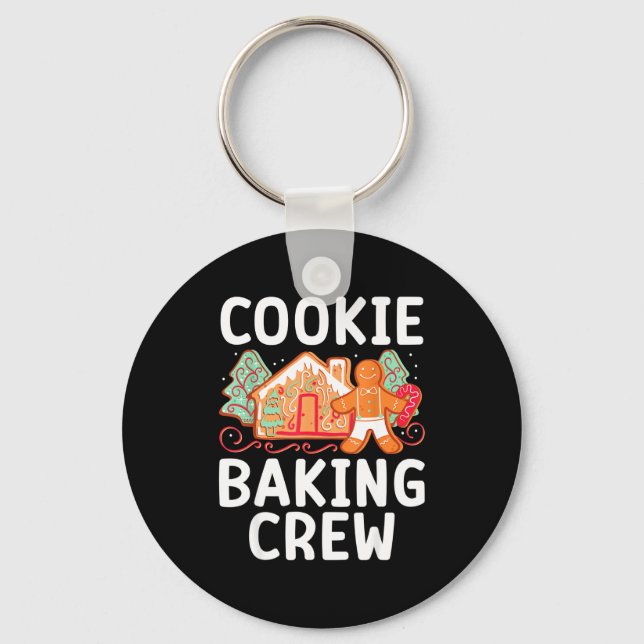Christmas Cookie Taster Cookie Baking Crew Gingerb Key Ring (Front)