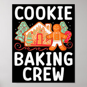 Christmas Cookie Taster Cookie Baking Crew Gingerb Poster