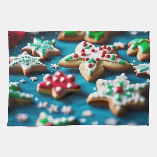 Christmas Cookie Tea Towel (Horizontal)