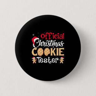 Christmas Cookie Tester Funny Baking Crew Xmas Pre 6 Cm Round Badge
