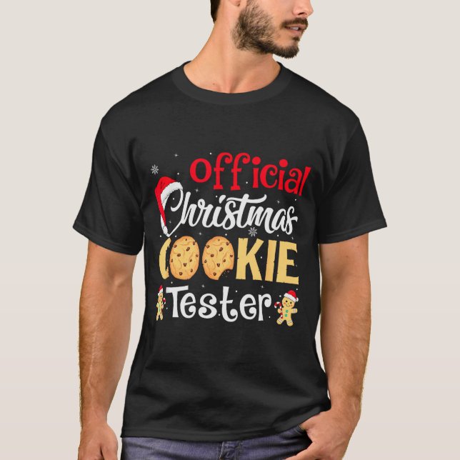 Christmas Cookie Tester Funny Baking Crew Xmas  T-Shirt (Front)
