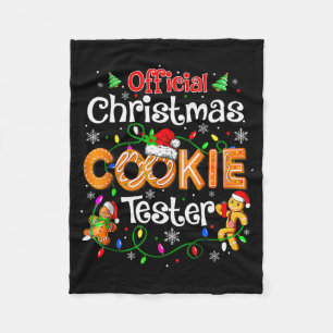 Christmas Cookie Tester Taster Baking Crew Toddle Fleece Blanket