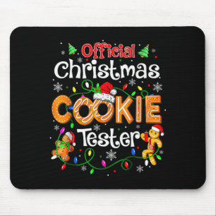 Christmas Cookie Tester Taster Baking Crew Toddle  Mouse Mat