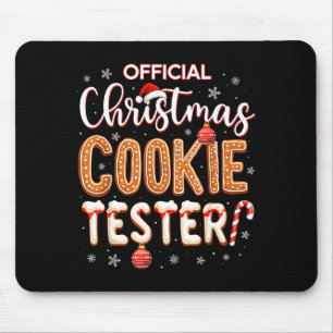 Christmas Cookie Tester Taster Baking Crew Toddle  Mouse Mat