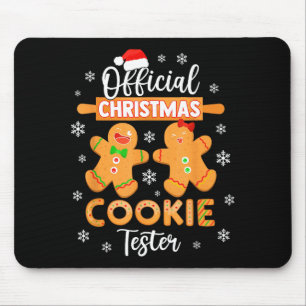Christmas Cookie Tester Taster Baking Crew Toddle  Mouse Mat
