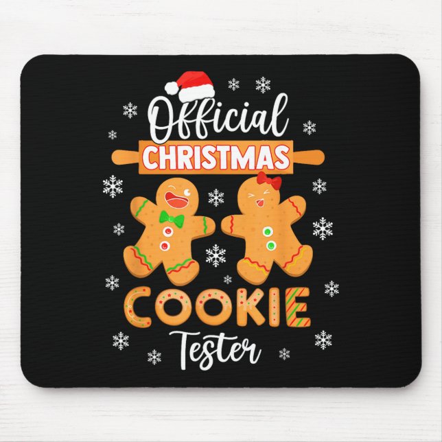 Christmas Cookie Tester Taster Baking Crew Toddle  Mouse Mat (Front)