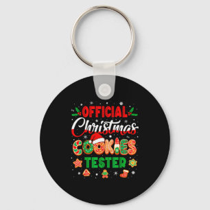 Christmas Cookie Tester Taster Baking Crew Toddler Key Ring