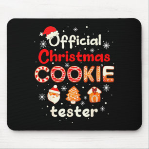 Christmas Cookie Tester Taster Baking Crew Toddler Mouse Mat