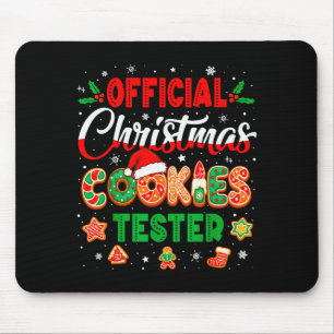Christmas Cookie Tester Taster Baking Crew Toddler Mouse Mat