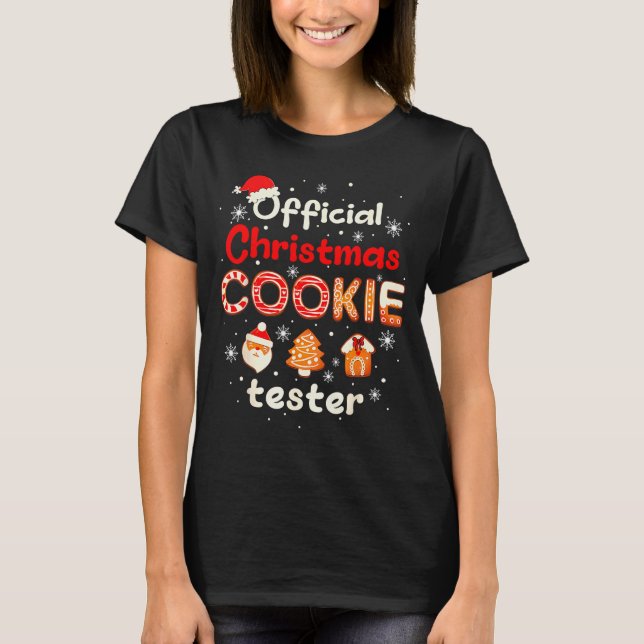 Christmas Cookie Tester Taster Baking Crew Toddler T-Shirt (Front)