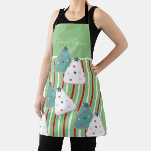 Christmas Cookie Tree Baking Team Name Peppermint Apron