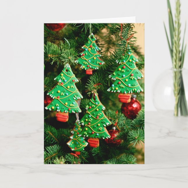 Christmas Cookie Tree Holiday Card (Front)