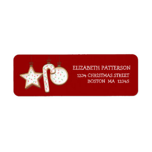 Christmas Cookie Yummy Address Labels