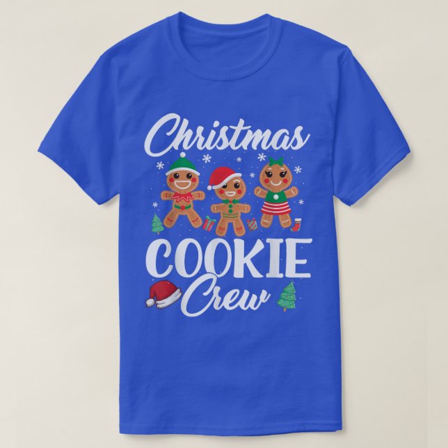 Christmas CookieBaking Crew  Funny Xmas Matching  T-Shirt (Design Front)