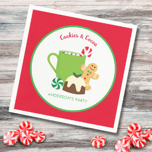 CHRISTMAS COOKIES AND COCOA NAPKIN