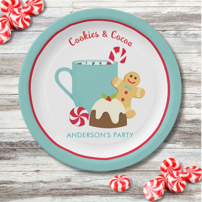 CHRISTMAS COOKIES AND COCOA PAPER PLATE (Creator Uploaded)