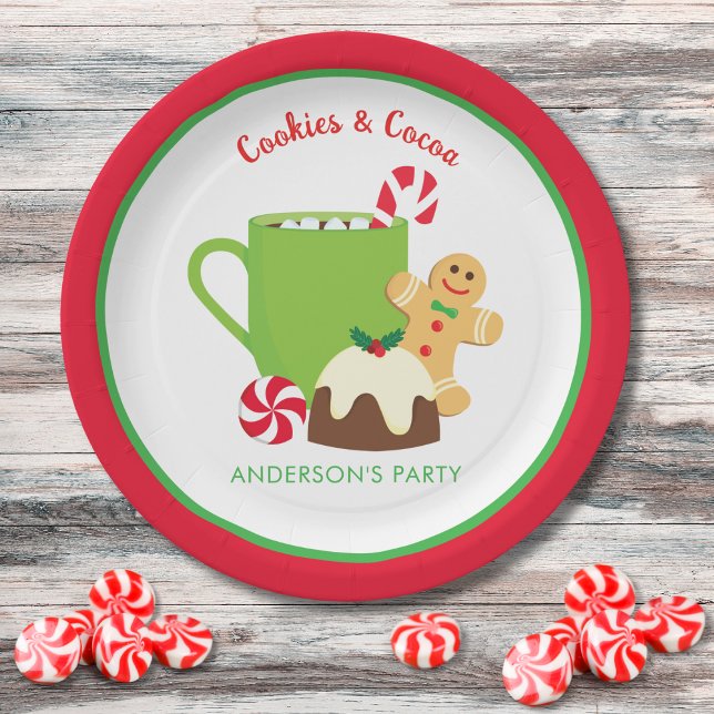 CHRISTMAS COOKIES AND COCOA PAPER PLATE (Creator Uploaded)