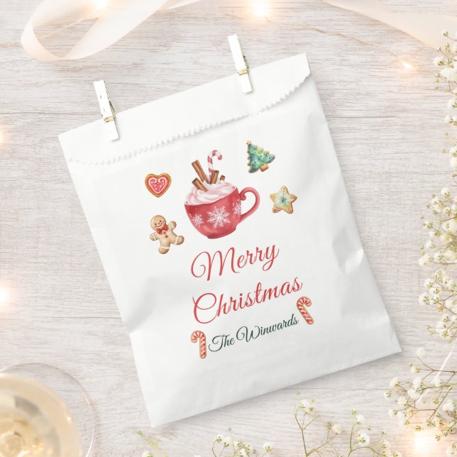 Christmas Cookies and Cocoa Party Favour Bags (Clipped)