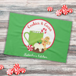CHRISTMAS COOKIES AND COCOA TEA TOWEL<br><div class="desc">red Christmas cookies and cocoa collection</div>