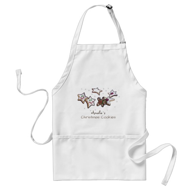 CHRISTMAS COOKIES AND GINGERBREAD PERSONAL BAKERS STANDARD APRON (Front)