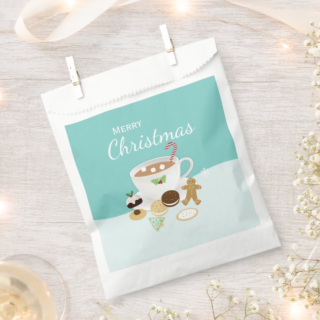 Christmas cookies and hot chocolate  favour bags (Clipped)