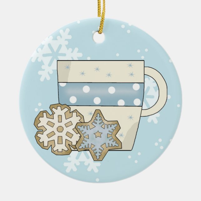 Christmas Cookies and Hot Chocolate Ornament (Front)
