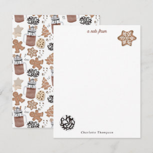 Christmas Cookies and Hot Cocoa Holiday Baking Card