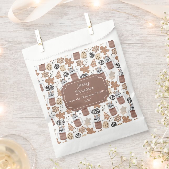 Christmas Cookies and Hot Cocoa Holiday Baking Favour Bags (Clipped)