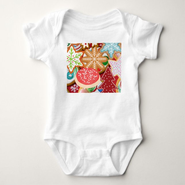 Christmas Cookies Baby Bodysuit (Front)