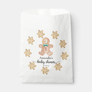Christmas cookies baby shower favour bags