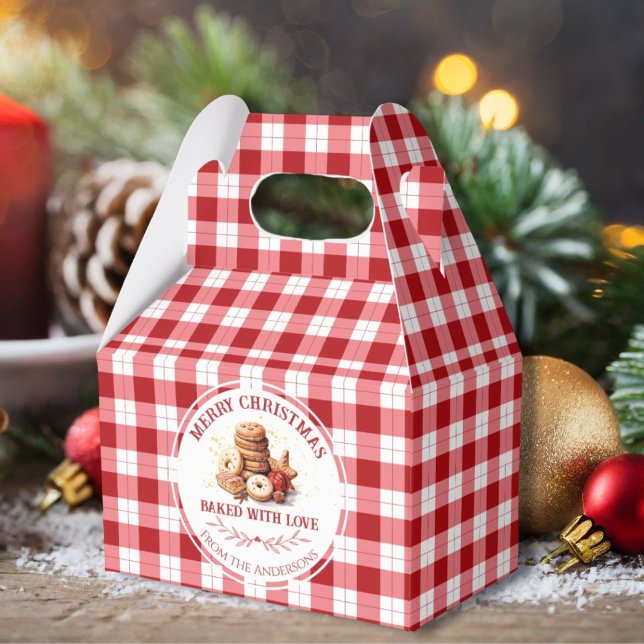 Christmas Cookies Baked With Love Favour Box (Creator Uploaded)