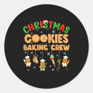 Christmas Cookies Baking Crew Funny Cookie Family Classic Round Sticker