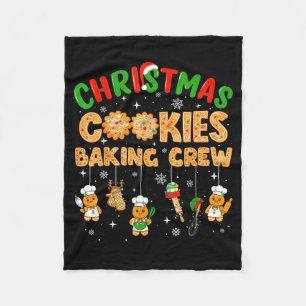 Christmas Cookies Baking Crew Funny Cookie Family Fleece Blanket