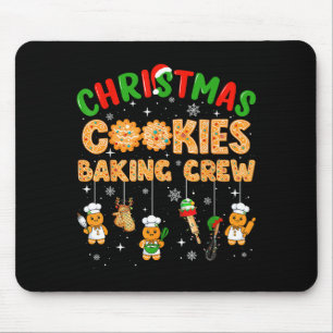 Christmas Cookies Baking Crew Funny Cookie Family  Mouse Mat