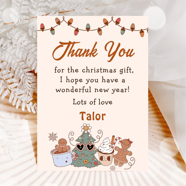  Christmas Cookies Birthday Party Thank You Card (Creator Uploaded)