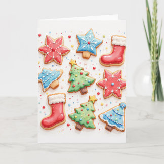 Christmas Cookies Blank Holiday Greeting Card