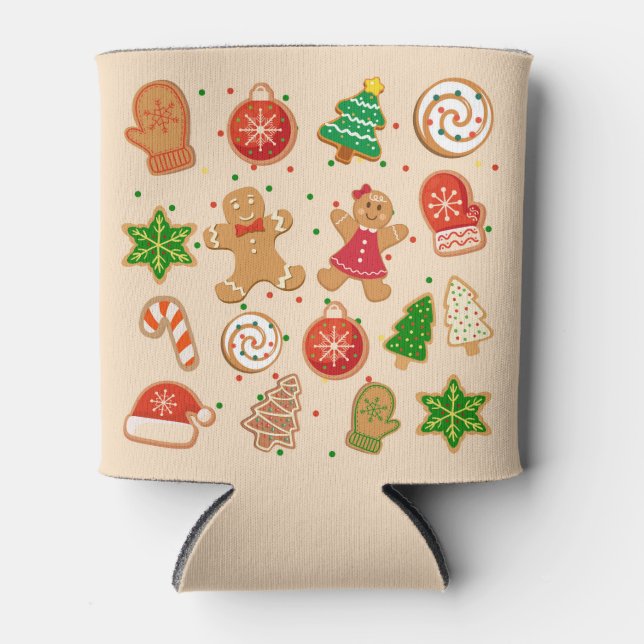  Christmas Cookies Can Cooler (Front)
