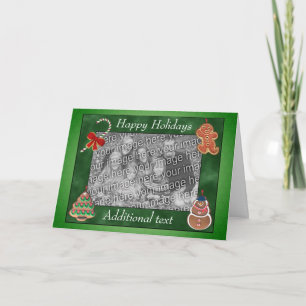 Christmas Cookies Candy Cane Holiday Photo Card