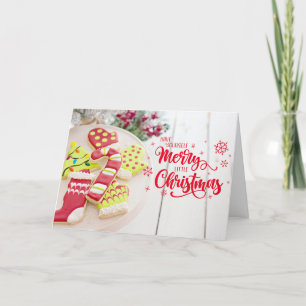 Christmas Cookies Cane and Warm Wishes Holiday Ca