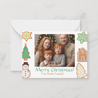 Christmas Cookies Celebration Cards with Family