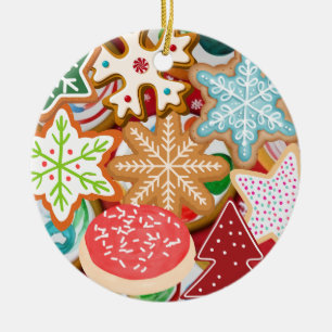 Christmas Cookies Ceramic Tree Decoration
