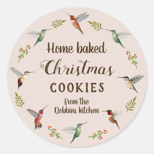 Christmas Cookies  Classic Round Sticker (Front)